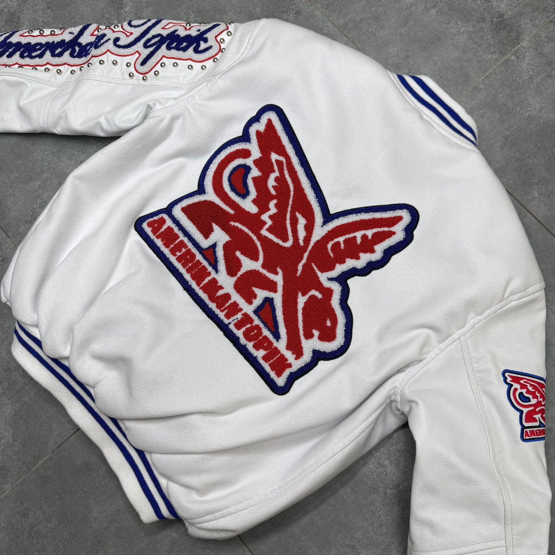 It's Who I'am Varsity Jacket — White