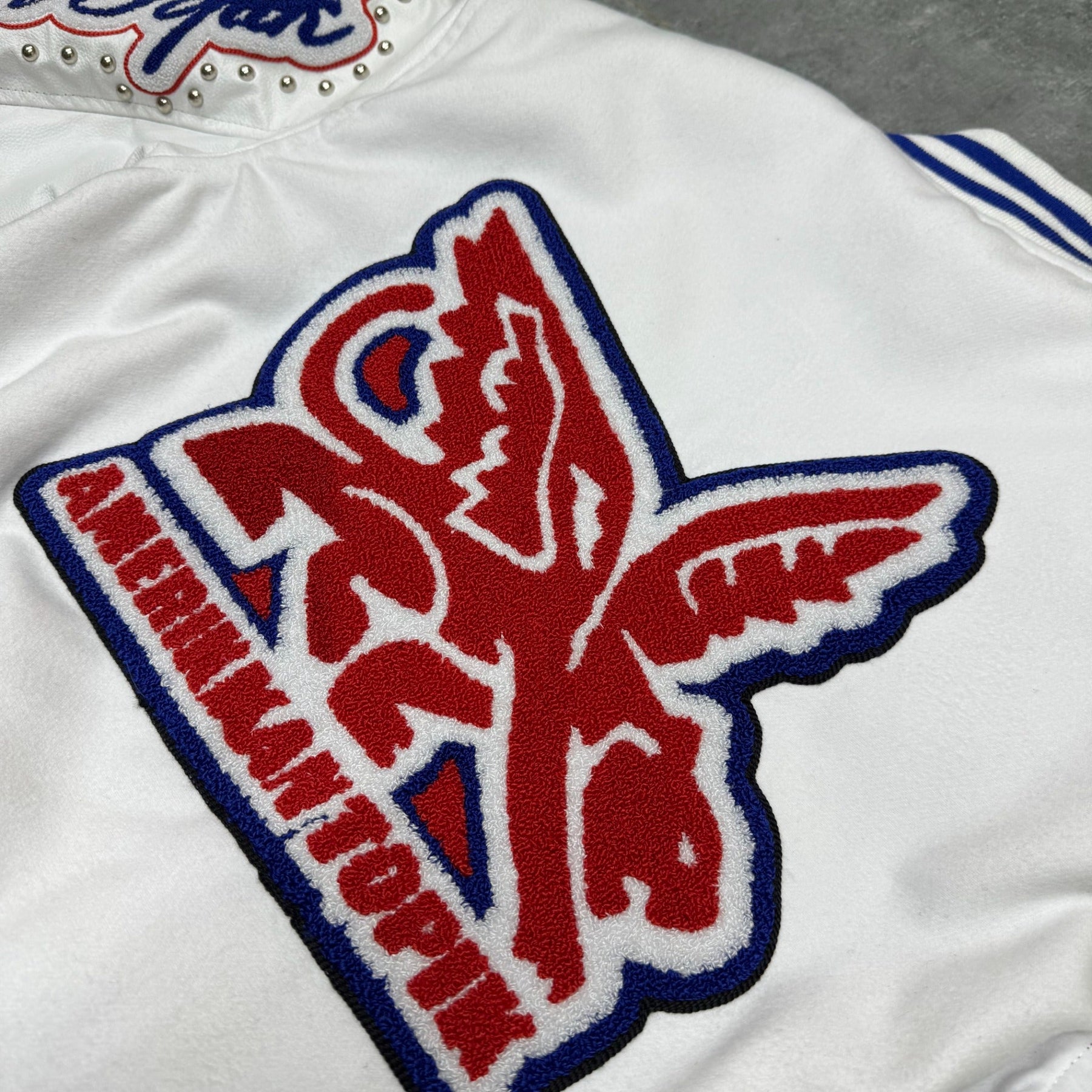 It's Who I'am Varsity Jacket — White